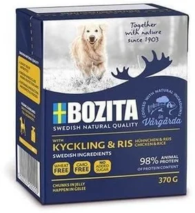 Bozita Naturals Mięsne kawałki z kurczakiem i ryżem w galaretce 24x370g - Mokra karma dla psów - miniaturka - grafika 5