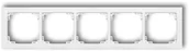 Klawisze i ramki - Karlik Ramka pięciokrotna uniwersalna DEKO SOFT DRSO-5 biały DRSO-5 - miniaturka - grafika 1