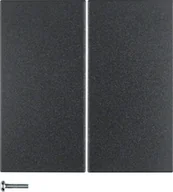 Systemy inteligentnych domów - Hager Hager KNX RF B.Kwadrat/B.3/B.7 antracyt przycisk 2-krotny quicklink B_85146185 - miniaturka - grafika 1