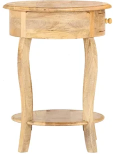 vidaXL Stolik boczny, 37x37x61 cm, lite drewno mango vidaXL - Ławy i stoliki kawowe - miniaturka - grafika 3