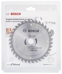 Bosch BOSCH_elektonarzedzia BOSCH_elektonarzedzia Piła tarczowa ECO for Wood 150x2.2/1.4x20 36T - Piły ręczne Bosch BOSCH_elektonarzedzia BOSCH_elektonarzedzia Piła tarczowa ECO for Wood 150x2.2/1.4x20 36T - Piły ręczne - miniaturka - grafika 1