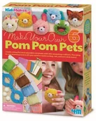 Zabawki kreatywne - 4M Stwórz własne pompony Zwierzaki - miniaturka - grafika 1