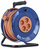 Kable - EMOS profesjonalny bęben kablowy, 40 m kabel z 4 gniazdami, 1,5 mm Schuko, specjalne tworzywo sztuczne, do stosowania wewnątrz pomieszczeń (do domu/warsztatu/przyczep kempingowych) P09240 - miniaturka - grafika 1