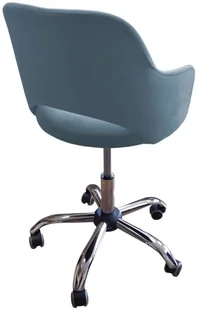 Fotel biurowy, krzesło biurowe ATOS Fotel obrotowy biurowy Milano BL06 szary błękit - Fotele i krzesła biurowe - miniaturka - grafika 4