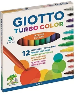 Giotto Flamastry Turbo Color 12 sztuk Fila - Przybory szkolne - miniaturka - grafika 3