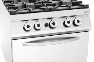 Bartscher 4-PALNIKOWA KUCHNIA GAZOWA +PIEKARNIK GAZ. 2/1 GN 2952171 - Piece, kotły  i płyty grzejne gastronomiczne - miniaturka - grafika 2