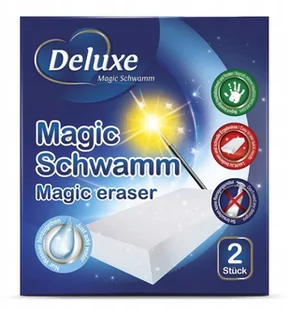 Pozostali DeLuxe Magic Schwamm Magiczne gąbki czyszczące 2 sztuki - Miotły, szufle, mopy - miniaturka - grafika 3