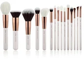 Pędzle do makijażu - Jessup zestaw 15 sztuk profesjonalne Make-Up-zestaw pędzli do makijażu Narzędzie-Foundation puder Definer Shader Liner Pearl Biały/różowy złoty T220 PW25-220 - miniaturka - grafika 1