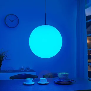 Lampenwelt com Ściemniana lampa wisząca LED RGB Rhona, aplikacja - Lampy sufitowe - miniaturka - grafika 5