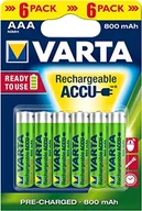Baterie i akcesoria - Varta AAA-akumulatorów, do ponownego ładowania, 800 mAh, 6er-Pack 56703101436 - miniaturka - grafika 1
