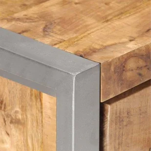 vidaXL Lumarko Szafka, 60x35x70 cm, surowe drewno mango 323485 - Szafki do salonu - miniaturka - grafika 3