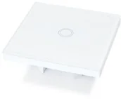 Wyłączniki światła i elektryczne - LUMENIX WŁACZNIK ŚCIENNY ŚWIATŁA BIANKA - DOTYKOWY SZKLANY POJEDYNCZY BIAŁY WS-BIANKA-01 - miniaturka - grafika 1