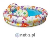 Pływanie - Intex Basen 59421 + piłka + kółko 59460 - miniaturka - grafika 1