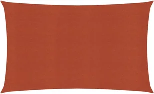 vidaXL Żagiel przeciwsłoneczny, 160 g/m, terakotowy, 2x5 m, HDPE vidaXL - Parasole ogrodowe - miniaturka - grafika 2