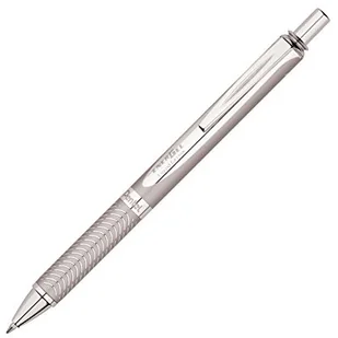 EnerGel Pentel Roller  Sterling mechanizm druku w kolorze srebrnym, metalowa obudowa 0,7 MM, z czarnym atramentem bl407-A długopis BL407-A - Pióra kulkowe - miniaturka - grafika 2