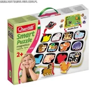 Układanki dla dzieci - Quercetti Układanka magnetyczna Zwierzątka farma 12el.) - miniaturka - grafika 1