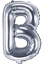 PartyDeco Balon foliowy litera B, 14", srebrny FB2M-B-018 - Balony i akcesoria - miniaturka - grafika 3