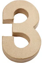 Creativ Company AS Cyfra 3 Duża z Papieru - Przybory szkolne - miniaturka - grafika 3