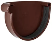 Rynny i akcesoria - Zatyczka rynny z uszczelką 90 mm Lewa Brąz - miniaturka - grafika 1