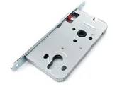 Zamki i wkładki - Gerda Zamek wpuszczany 72 / 50 na wkładkę ocynkowany srebrny - miniaturka - grafika 1