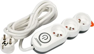 HBF Sthor LISTWA ZASILAJĄCA 3 GNIAZDA Z UZIEMIENIEM WYŁĄCZNIK 3M 1,5MM2 - Przedłużacze i rozgałęźniki - miniaturka - grafika 2