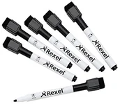 Markery do tablic - Rexel Nobo  2104184 minimarkery suchościeralne, czarne 2104184 - miniaturka - grafika 1