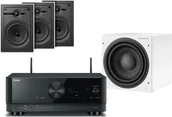 Kino domowe - Yamaha RX-V4A czarny + 3 x CWM362 biały + ASW 608 biały - miniaturka - grafika 1