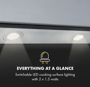 Klarstein CGCH3-Balzac-60-Sil - Okapy kuchenne - miniaturka - grafika 8