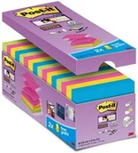 Etykiety samoprzylepne i bloki etykiet - Post-It 3M Bloczek samoprzylepny Super sticky Z-Notes (R330-SS-VP16), 76x76mm, 14x90 kart., mix kolorów, 2 bloczki gratis 3M-70005251601 - miniaturka - grafika 1