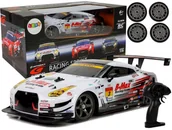 Zabawki zdalnie sterowane - Import LEANToys Auto Wyścigowe Drift Zdalnie Sterowane Białe Nissan GT-R Nismo GT3 1:16 2.4G LT-8428-0 - miniaturka - grafika 1