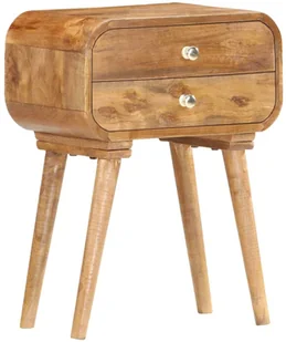 vidaXL Szafka nocna, 43x30x58 cm, lite drewno mango - Szafki nocne - miniaturka - grafika 7