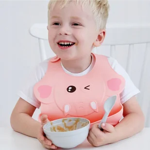 LUXMA Śliniak śliniaczek silikonowy kieszonka SD583Ś SD583Ś - Śliniaki i fartuszki - miniaturka - grafika 13