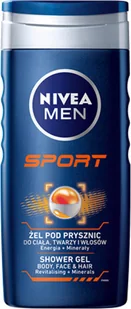 Nivea Żel pod prysznic Men Sport 250 ml - Żele pod prysznic dla mężczyzn - miniaturka - grafika 2