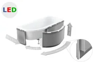 Obudowy do wanien - Schedpol Zabudowa obudowa styropianowa do wanien półokrągłych LED 1.040-led - miniaturka - grafika 1