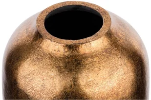 Beliani Wazon dekoracyjny złoty błyszczący LORCA - Poduszki ogrodowe - miniaturka - grafika 3