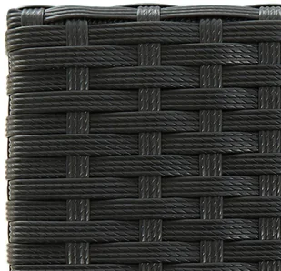 vidaXL 5-cz zestaw mebli barowych z podłokietnikami czarny rattan PE 3064811 - Pozostałe meble ogrodowe - miniaturka - grafika 9