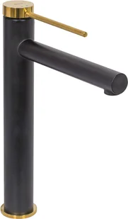 Rea Bateria umywalkowa wysoka Grip Black B9400 - Baterie umywalkowe - miniaturka - grafika 2