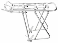 Bagażniki rowerowe - Aluminiowy bagażnik rowerowy regulowany 24"-26"-28" srebrny - miniaturka - grafika 1