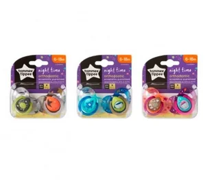 Tommee Tippee Smoczek ortodontyczny Night Time - 6-18m, świecący w nocy uchwyt (2szt.) - Smoczki uspokajające - miniaturka - grafika 3