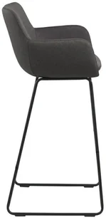 Actona Stołek barowy Lisa dark grey - Taborety i hokery - miniaturka - grafika 4