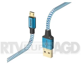 Hama Kabel Reflected USB Typ A-USB typ C 1.5M Niebieski - Kable USB - miniaturka - grafika 7