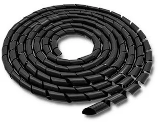 Qoltec Qoltec Organizer do kabli 10mm 10m czarny + EKSPRESOWA 52252 - Maskownice do kabli - miniaturka - grafika 2