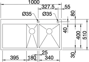 Blanco Zerox 6 S-IF 521643 - Zlewozmywaki - miniaturka - grafika 3