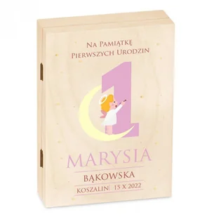 Murrano Zestaw Sztućców Dla Dzieci W Drewnianym Etui Nadruk Pamiątka Pi SZT-ANIMALS_DRW-UV-038 - Sztućce dla dzieci - miniaturka - grafika 2