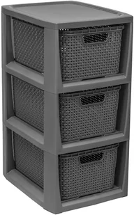 Branq DOSTAWCA Stojak Z 3 Koszykami 1725 Antracyt BRA000219 - Pojemniki kuchenne - miniaturka - grafika 3