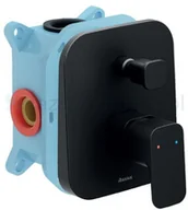 Baterie podtynkowe - Ravak 10° bateria wannowo-prysznicowa podtynkowa czarny X070158 - miniaturka - grafika 1