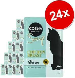 Cosma Megapakiet Soup 24 x 40 g Tuńczyk z marchewką - Mokra karma dla kotów - miniaturka - grafika 3