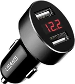 Ładowarki samochodowe - Usams Ładowarka  samochodowa czarny CC45GC01 US-CC045 63906-uniw - miniaturka - grafika 1