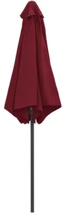 vidaXL Parasol ogrodowy na słupku aluminiowym, 270x246 cm, bordowy 47348 - Parasole ogrodowe - miniaturka - grafika 6