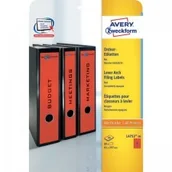 Etykiety do drukarek - Etykiety Zweckform Na Segregatory 61 x 297 Czerwone 20ark ZW482-3 - miniaturka - grafika 1